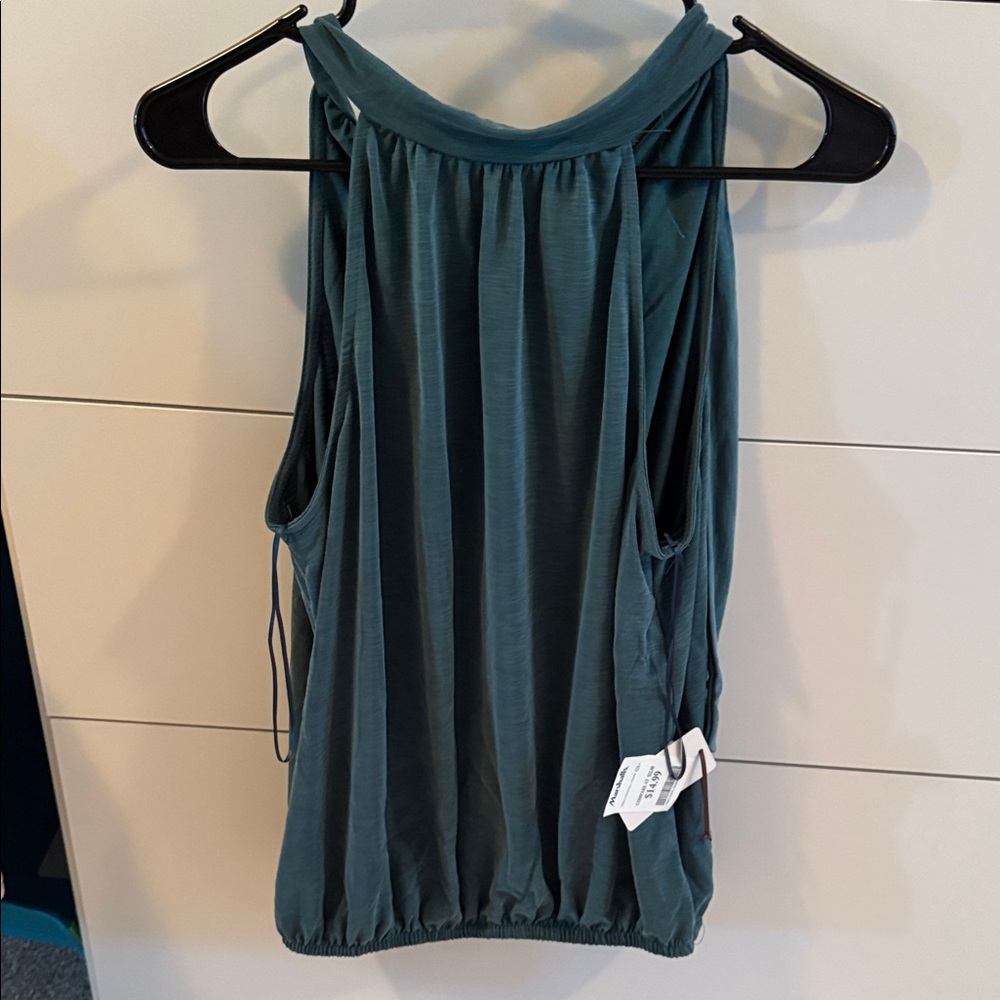 NEW with tags - Green Envelope Teal Sleeveless Tank Top